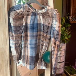 Plaid Blouse XS